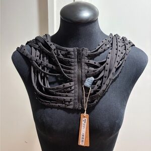 SKIMS Black Textured Fabric